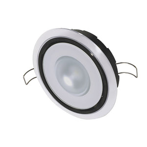 Lumitec Mirage Positionable Down Light  Spectrum RGBW Dimming  White Bezel 115127