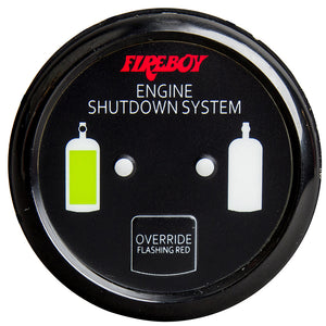 FireboyXintex Deluxe Helm Display wGauge Body LED  Color Graphics fEngine Shutdown System  Black Bezel Display DURBH20R