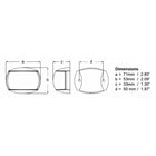 Hella Marine NaviLED Port  Starboard Pair  2nm  Clear LensWhite Housing 980520911