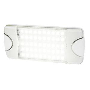 Hella Marine DuraLED 50 Low Profile InteriorExterior Lamp  White LED Spreader Beam 980629001