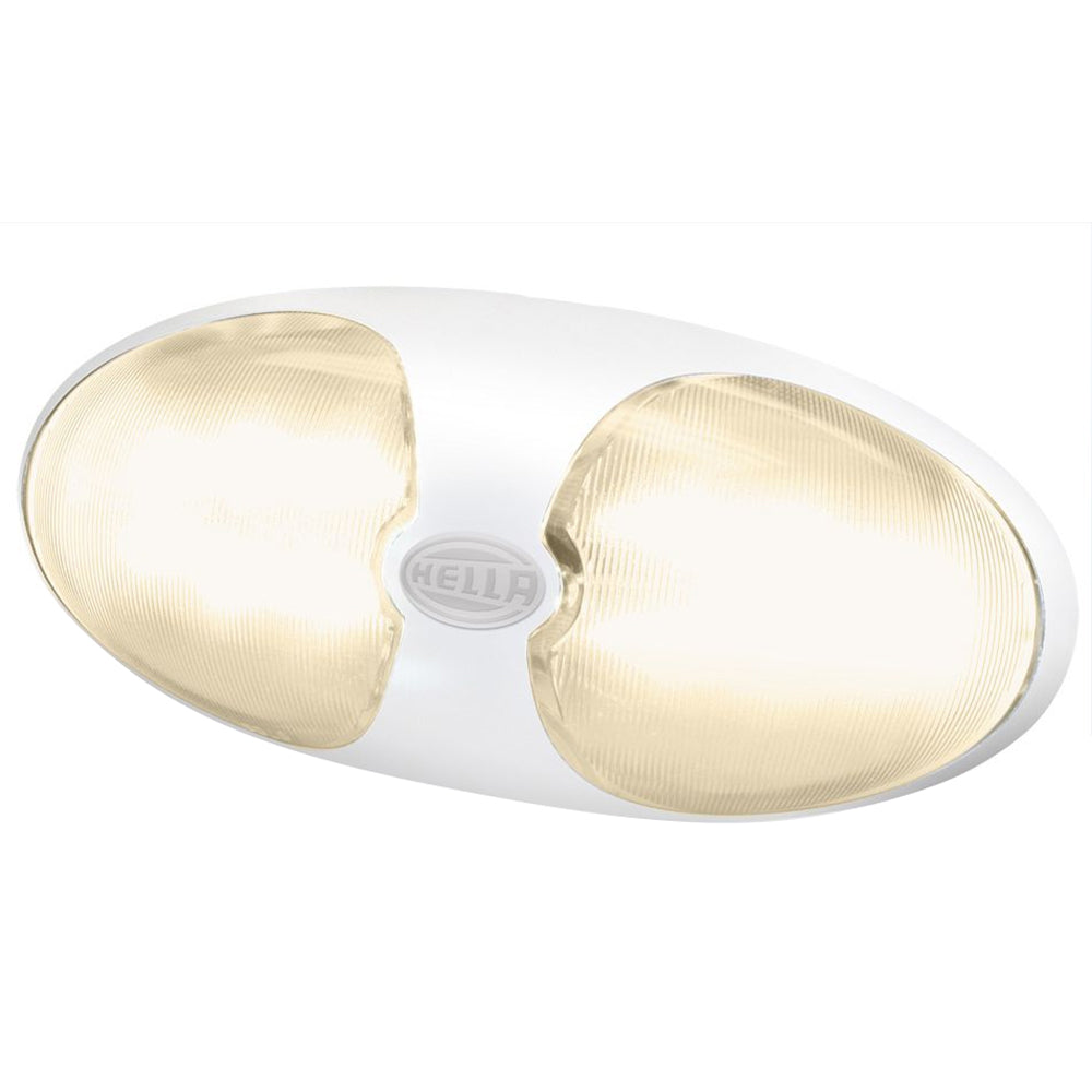 Hella Marine DuraLED 12 InteriorExterior Lamp  Warm White LED  White Housing 959700701