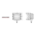 RIGID Industries DSS PRO Flood LED Surface Mount  Pair  White 862113