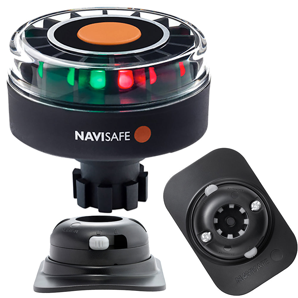 Navisafe Navilight Tricolor 2NM wNavibolt Base  RIB Mount  Black 342KIT2