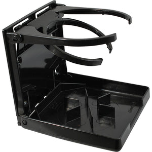 Attwood FoldUp Drink Holder  Dual Ring  Black 24457