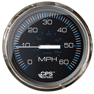 Faria Chesepeake Black 4 Studded Speedometer  60MPH GPS 33749