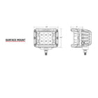 RIGID Industries DSS Series PRO Spot Surface Mount  Pair  Black 262213