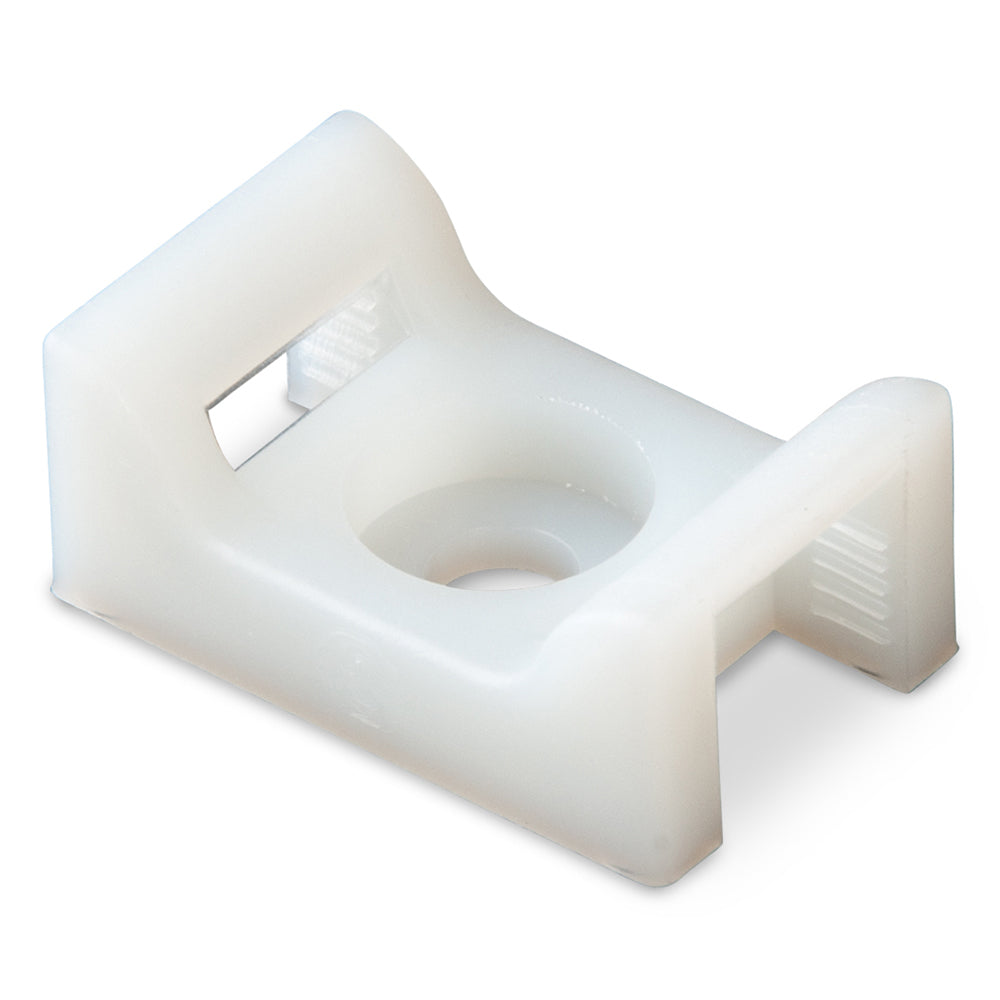 Ancor Cable Tie Mount  Natural  8 Screw  100 Pieces Per Bag 199232