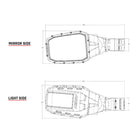 RIGID Industries Reflect Mirror Light  Black Pair 64011
