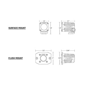 RIGID Industries Ignite Surface Mount Spot  Single  Black 20511