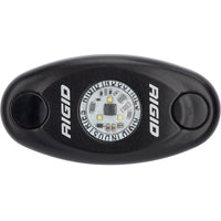RIGID Industries ASeries Black Low Power LED Light  Single  Cool White 480033