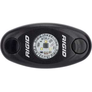 RIGID Industries ASeries Black Low Power LED Light  Single  Cool White 480033