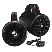 Boss Audio 4 BM40AMPBT Amplified Waketower Speakers  Matte Black  500W BM40AMPBT