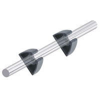 Perko Pole Storage Clips  Black  Pair 0477DP0BLK