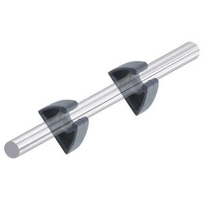 Perko Pole Storage Clips  Black  Pair 0477DP0BLK
