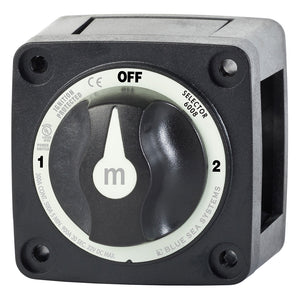 Blue Sea 6008200 mSeries Selector 3 Position Battery Switch  Black 6008200