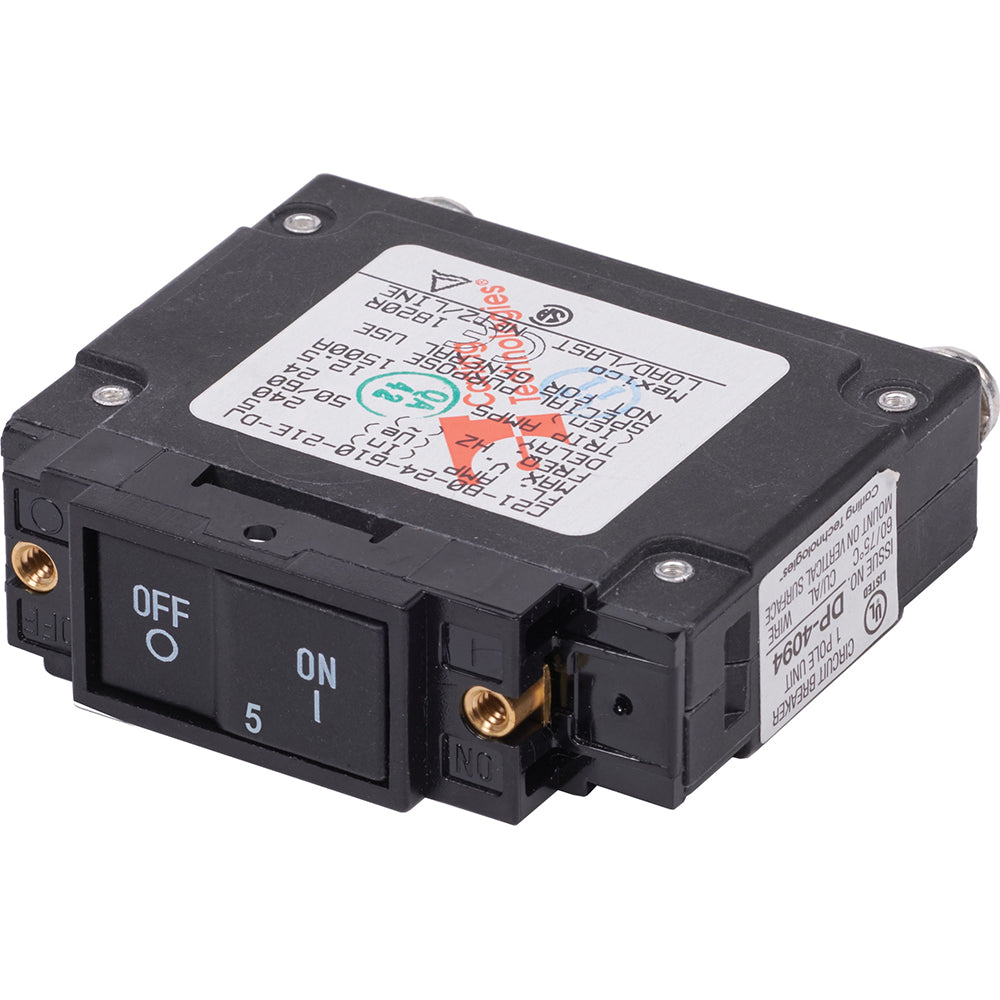 Blue Sea 7454 UL489 Circuit Breaker  5A Flat Rocker 7454