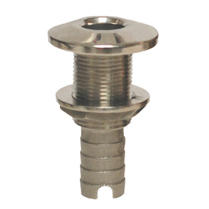 GROCO Stainless Steel Hose Barb ThruHull Fitting  118 HTH1125S