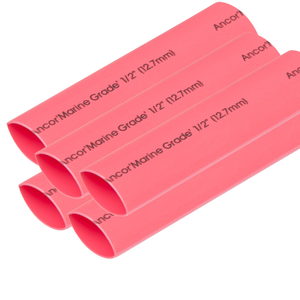 Ancor Heat Shrink Tubing 12 x 6  Red  5 Pieces 305606