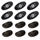 RIGID Industries ASeries Rock Light Kit  6 Cool White Lights  Black 400253