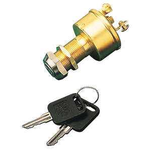SeaDog Brass 3Position Key Ignition Switch 4203501
