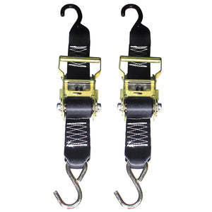 Rod Saver HeavyDuty Ratchet Trailer TieDown  2 x 5  Pair R2TTD5