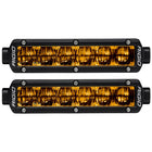 RIGID Industries 6 SRSeries SAE Compliant Fog Light  Black wYellow Light 906704