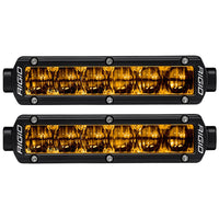 RIGID Industries 6 SRSeries SAE Compliant Fog Light  Black wYellow Light 906704