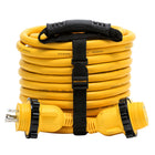 Camco 30 Amp Power Grip Marine Extension Cord  50 MLockingFLocking Adapter 55613