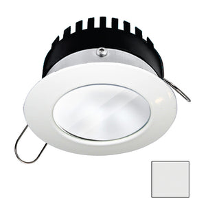 i2Systems Apeiron PRO A506  6W Spring Mount Light  Round  Cool White  White Finish A50631AAG