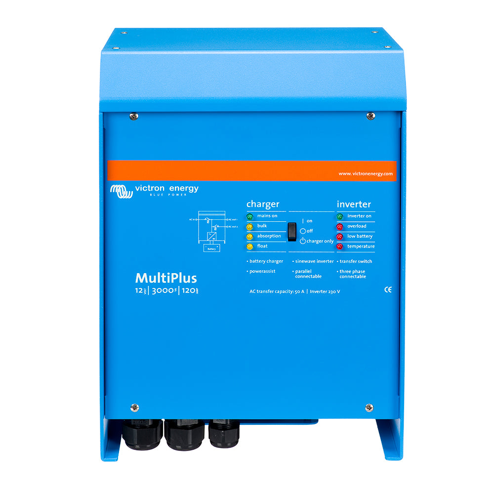 Victron MultiPlus InverterCharger 12VDC  3000VA  120VAC w 120AMP Charger  50AMP Transfer Switch  UL Approved