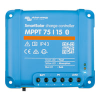 Victron SmartSolar MPPT Solar Charge Controller  75V  15Amp  UL Approved SCC075015060R
