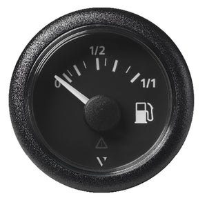 Veratron 52MM 2116 ViewLine Fuel Level Gauge 011  3 to 180 OHM  Black Dial  Round Bezel A2C59514082
