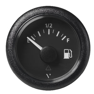 Veratron 52MM 2116 ViewLine Fuel Level Gauge EmptyFull  240335 OHM  Black Dial  Round Bezel A2C59514094