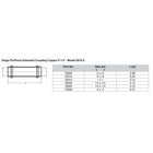 Viega ProPress 112 Extended Coupling wo Stop  Double Press Connection  Smart Connect Technology 79025