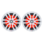 DS18 HYDRO 65 2Way Marine Speakers wRGB LED Lights 300W  White NXL6