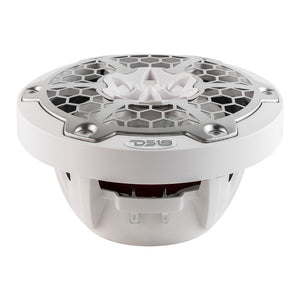DS18 New Edition HYDRO 65 2Way Marine Speakers wRGB LED Lighting 300W  White NXL6MWH