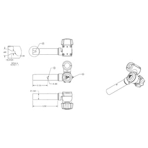 TACO ShadeFin Adjustable ClampOn Pipe Mount T1030007
