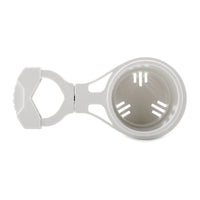 Camco ClampOn Rail Mounted Cup Holder  Large for Up to 2 Rail  White 53083