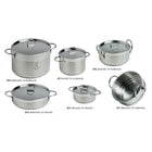 Marine Business Kitchen Cookware Pan Set SelfContaining  Stainless Steel  Set of 8 20001