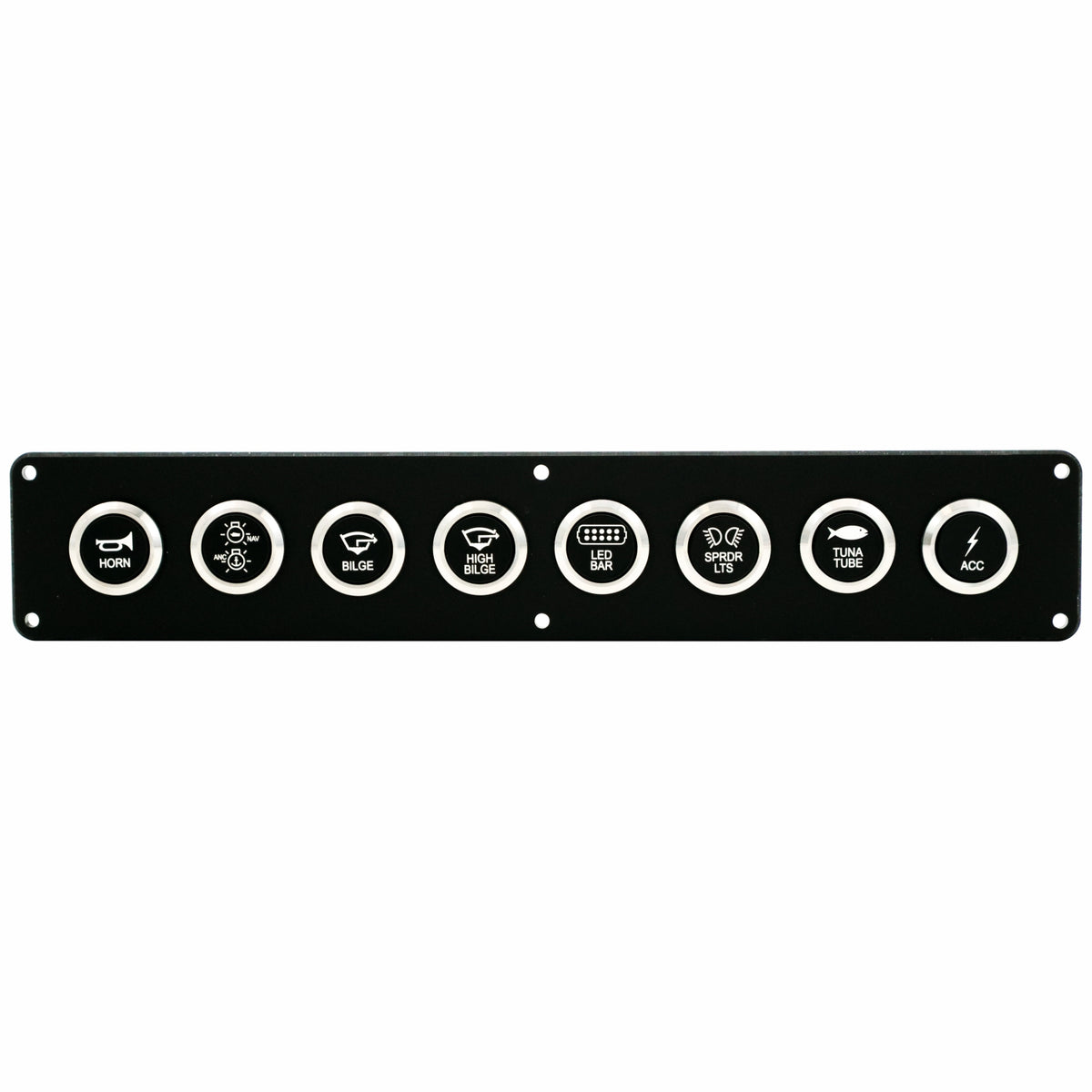 8 Switch 22mm Push Button Panel