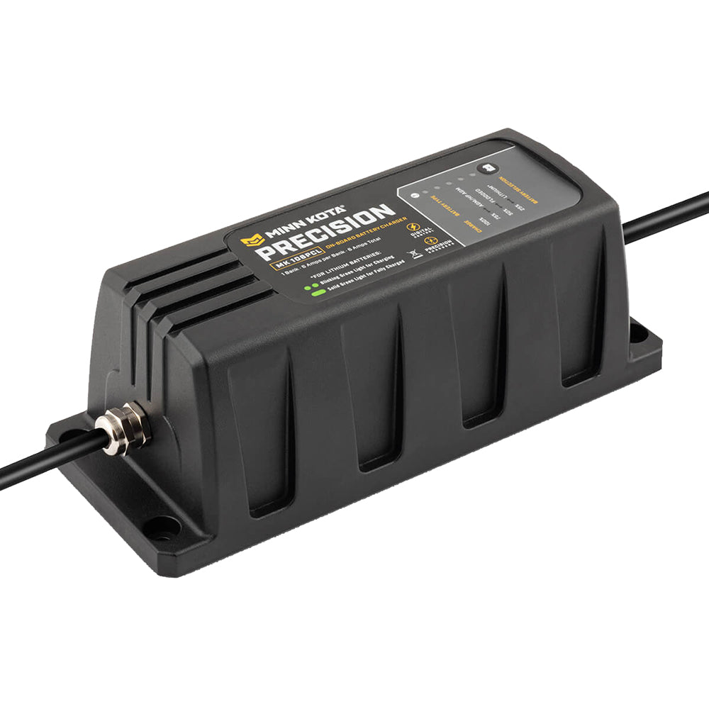 Minn Kota OnBoard Precision Charger MK106 PCL 1 Bank x 6 AMP LI Optimized Charger 1831061