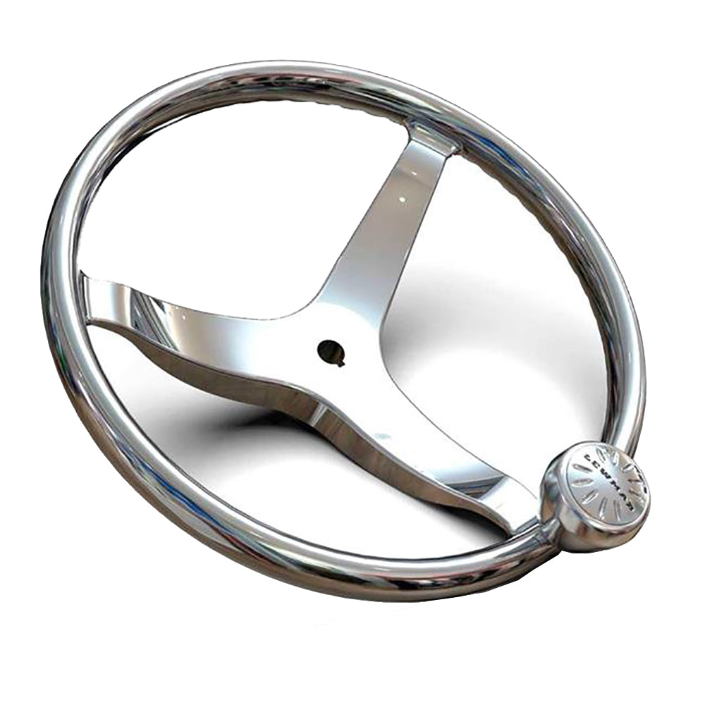 Lewmar 3 Spoke 135 Steering Wheel wPowerGrip Knob 89700820