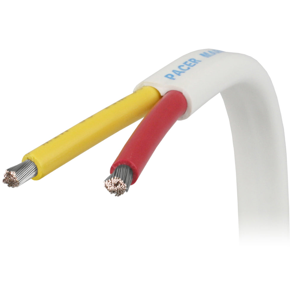 Pacer 182 AWG Safety Duplex Cable  Flat Cable  RedYellow  250 W182RYW250
