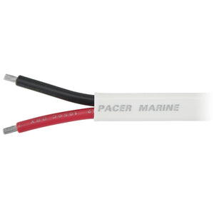 Pacer 182 AWG Duplex Cable  Flat Cable  RedBlack  250 W182DC250