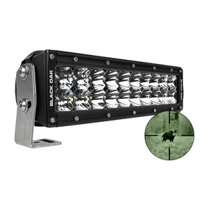 Black Oak Pro Series Double Row Combo Infrared 10 940nm Light Bar  Black 10IR940