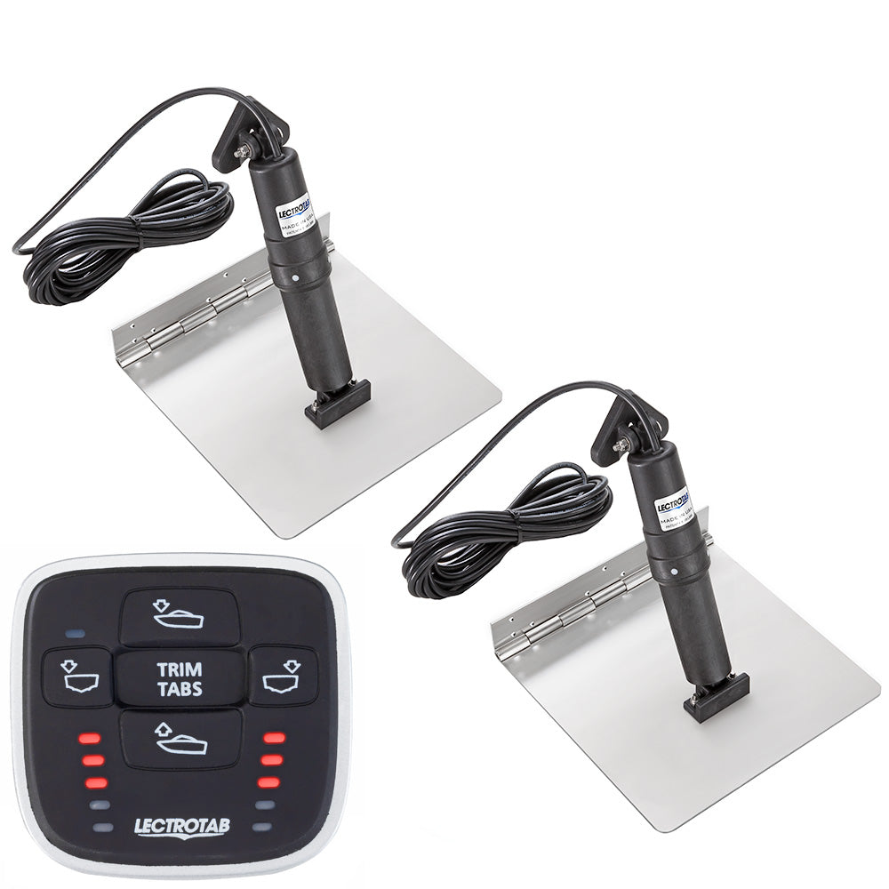 Lectrotab XKA Stainless Steel Trim Tab Kit wMLC1 Control  12 x 12 XKASML12X12