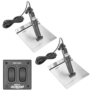 Lectrotab XKA Aluminum Alloy Trim Tab Kit wRocker Switch  9 x 18 XKAF9X18A