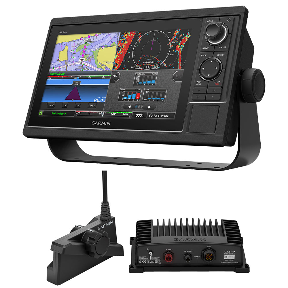 Garmin GPSMAP 1022 LiveScope Plus Bundle wLVS34 Transducer 0100174000LVS34