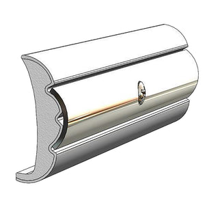 TACO Rigid Vinyl FlexCore Rub Rail 158 x 635  Frosty White 60 V219959WHC60D1