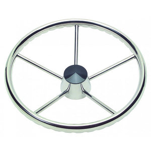 Schmitt Marine 170 Finger Grip Destroyer 5Spoke 155 Stainless Steel Cap 34 Tapered Shaft wKnob 1731521FGKR